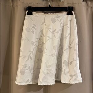 Just for  Wraps  White Floral  Skirt